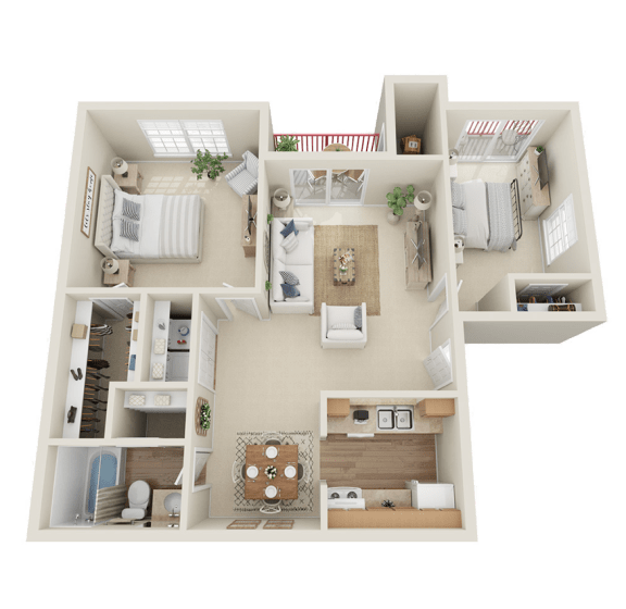 Floor Plans of Village Square of Hot Springs in Hot Springs, AR